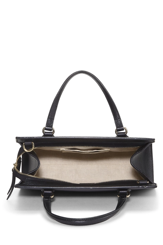 Black Grained Leather Soho Handbag Large, , large image number 5