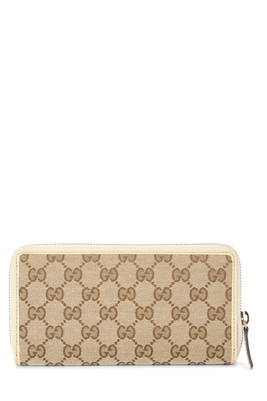 White Original GG Canvas Zip Around Wallet, , large image number 2