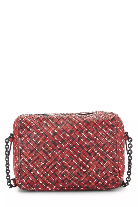 Red Calfskin Printed Camera Bag, , large image number 0