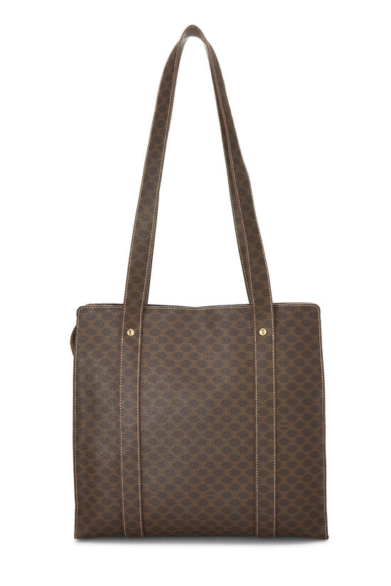 Brown Coated Canvas Macadam Tote, , large image number 3