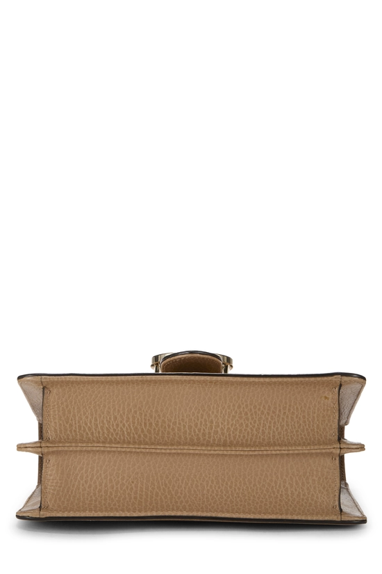 Beige Leather Interlocking Crossbody Small, , large image number 4