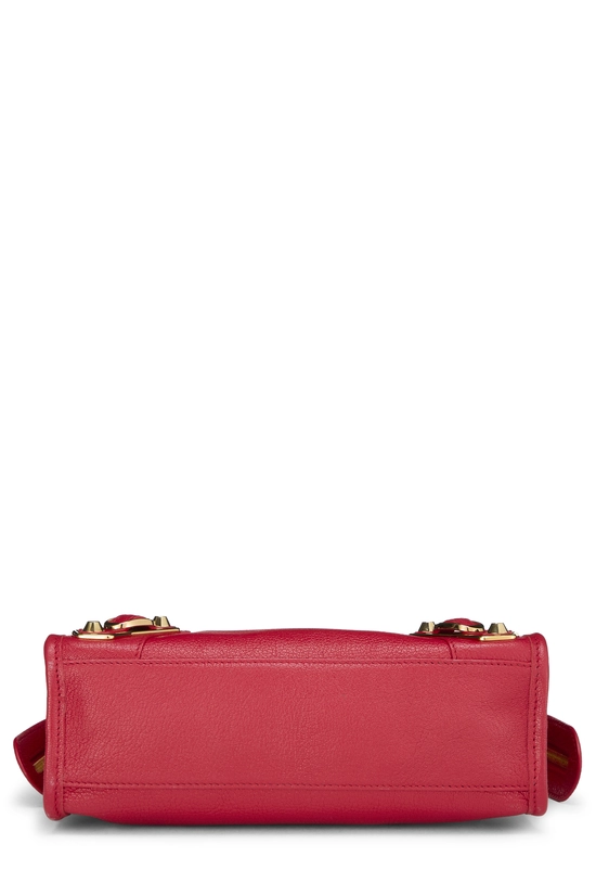 Red Chevre Metallic Edge Classic City Bag Mini, , large image number 4
