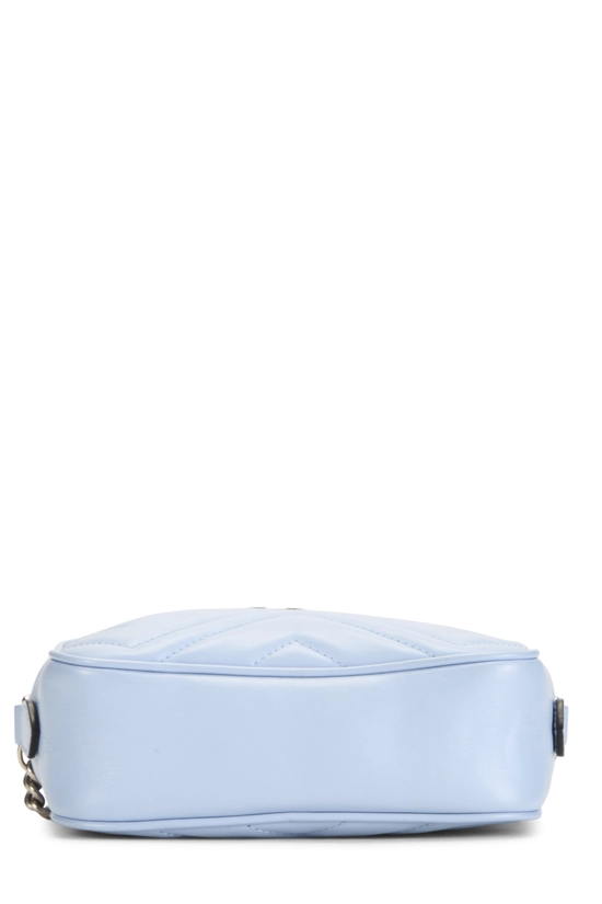 Blue Leather Marmont Crossbody Mini, , large image number 4
