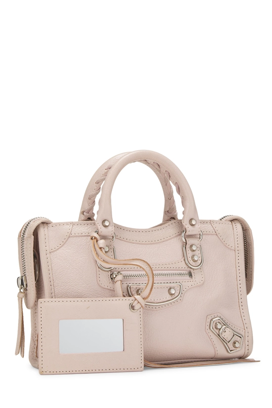Pink Chevre Metallic Edge Classic City Bag Mini, , large image number 1