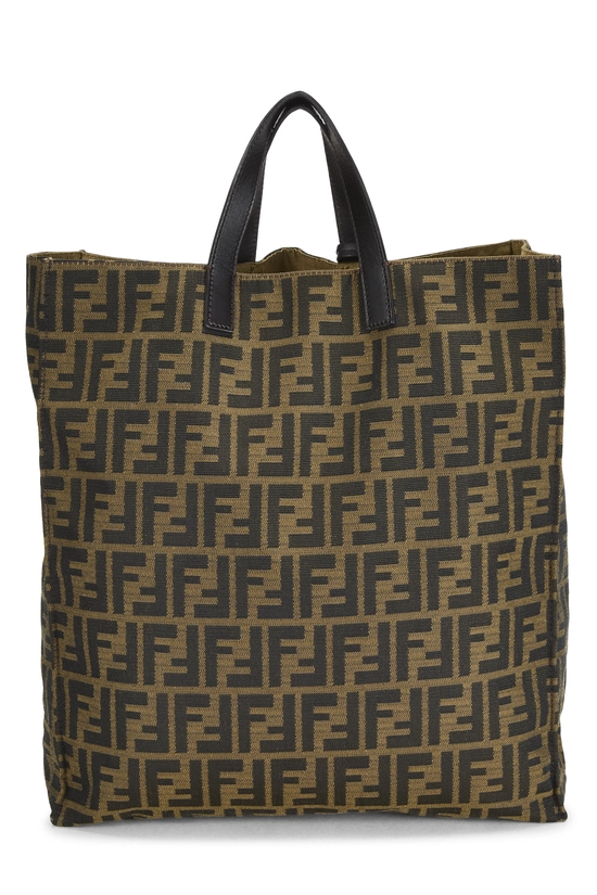 Brown Zucca Canvas Vertical Tote Medium, , large image number 3