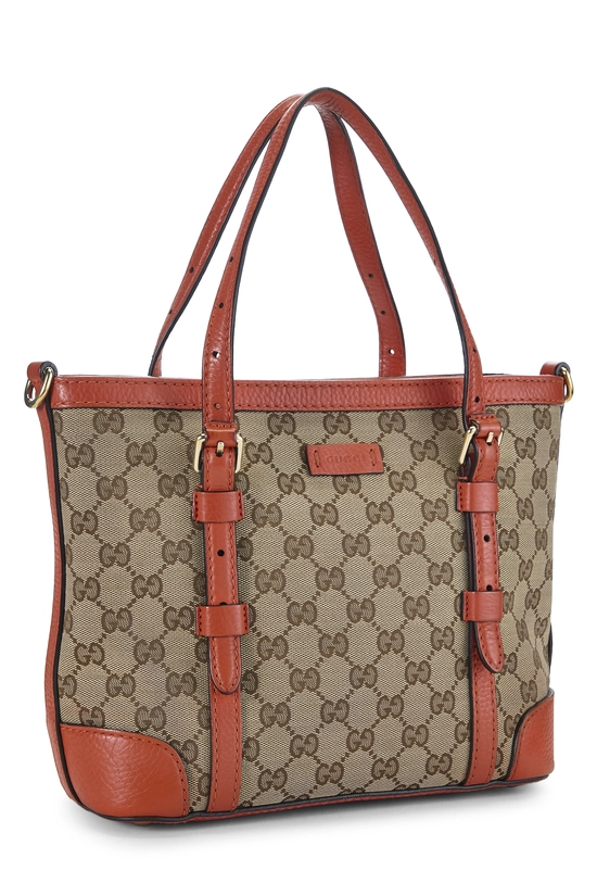 Orange Original GG Canvas Convertible Zip Handbag Small, , large image number 1