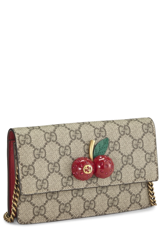 GG Supreme Coated Canvas Cherry Convertible Clutch Mini, , large image number 1