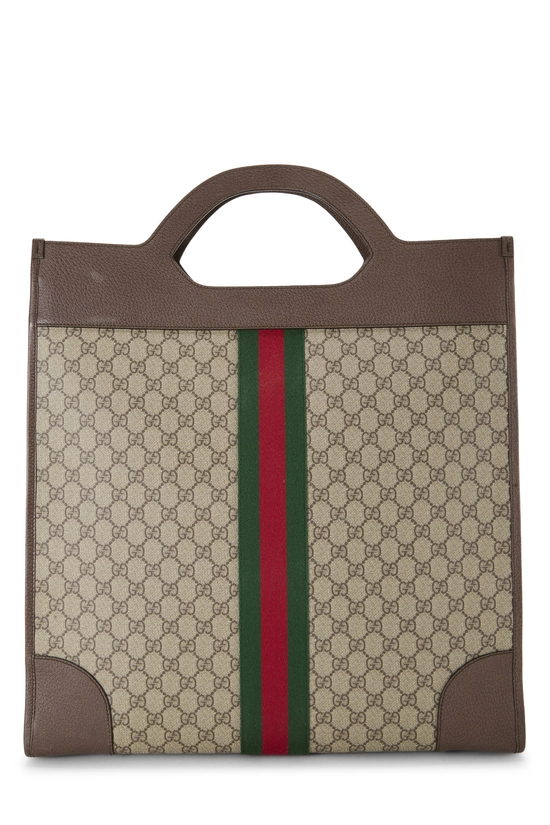 Brown GG Supreme Ophidia Top Handle Bag Medium, , large image number 3