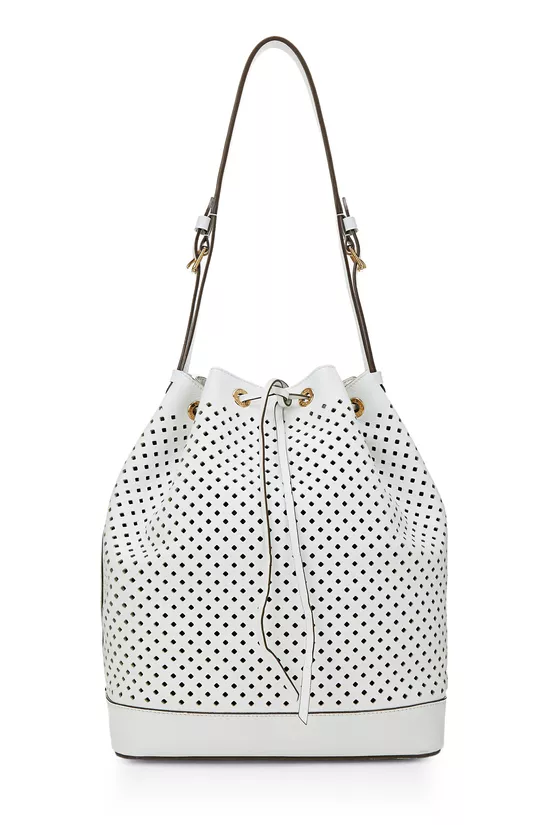 White Perforated Leather No&eacute;, , large image number 0