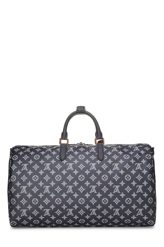 Kim Jones x Louis Vuitton Navy Monogram Upside Down Keepall Bandouliere 50, , large image number 3