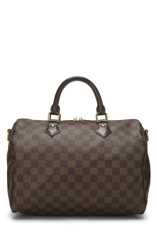 Damier Ebene Speedy Bandouliere 30, , large image number 0