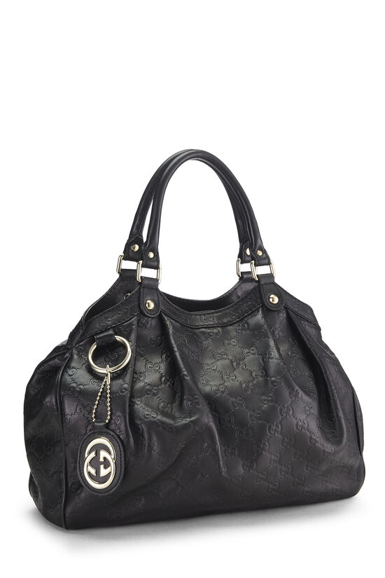 Black Guccissima Sukey Tote, , large image number 1