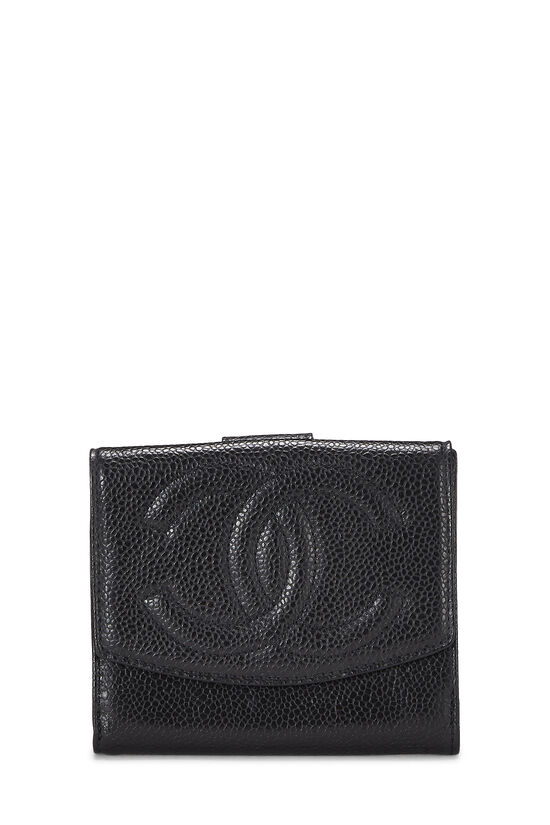 Chanel Black Caviar Timeless 'CC' Wallet Q6A2FV0FKB047