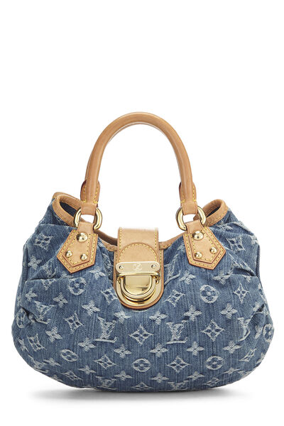 Blue Monogram Denim Pleaty