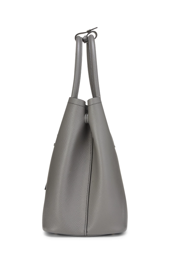 Grey Saffiano Double Bag, , large image number 2