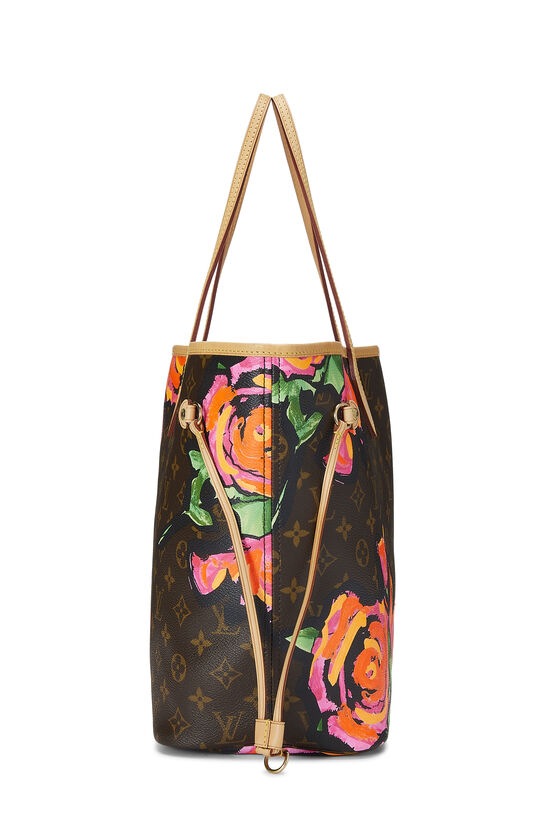 Stephen Sprouse x Louis Vuitton Monogram Canvas Roses Neverfull MM  