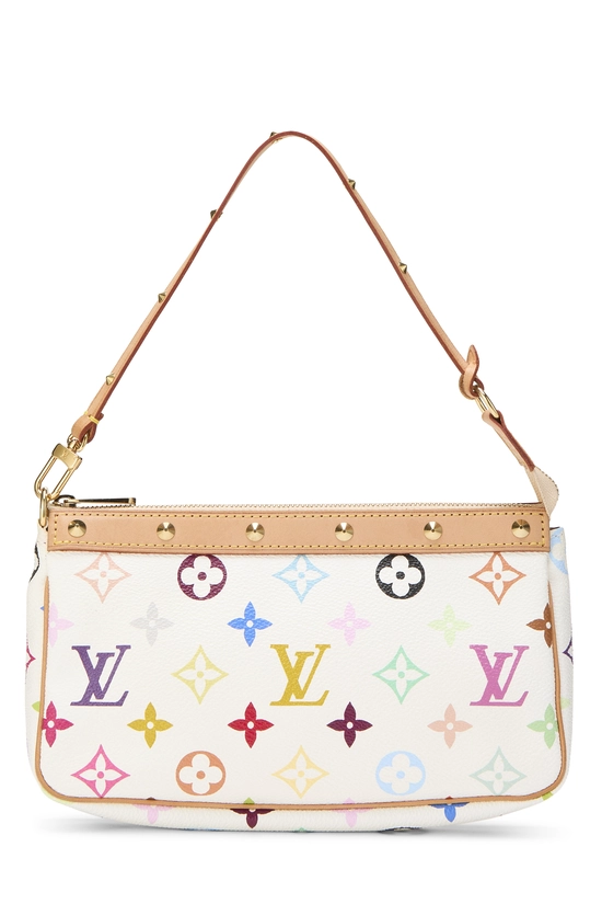 Takashi Murakami x Louis Vuitton White Monogram Multicolore Pochette Accessoires, , large image number 0