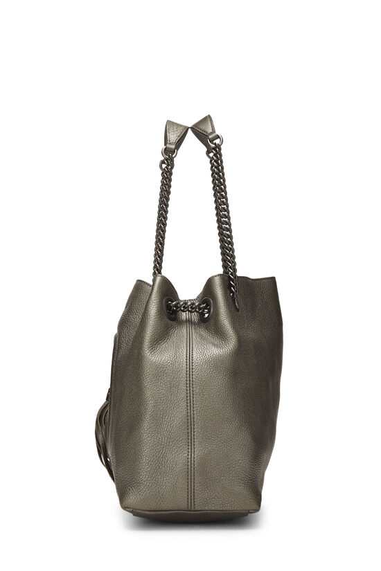 Grey Leather Soho Chain Tote, , large image number 2