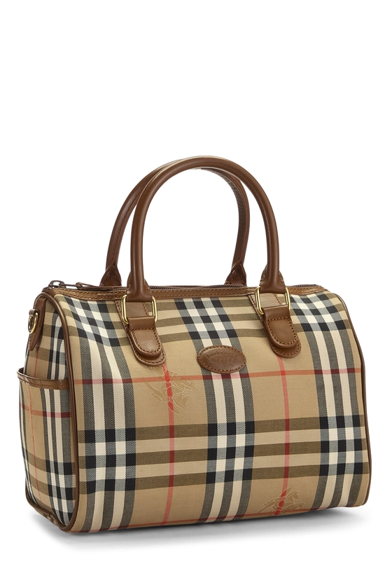 Brown Haymarket Check Canvas Boston Small, , large image number 1