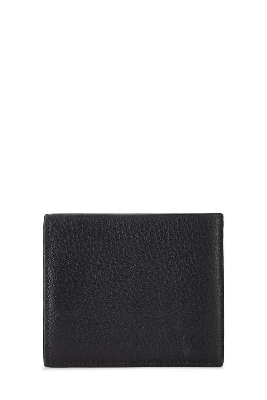 Black Leather GG Marmont Compact Wallet, , large image number 2