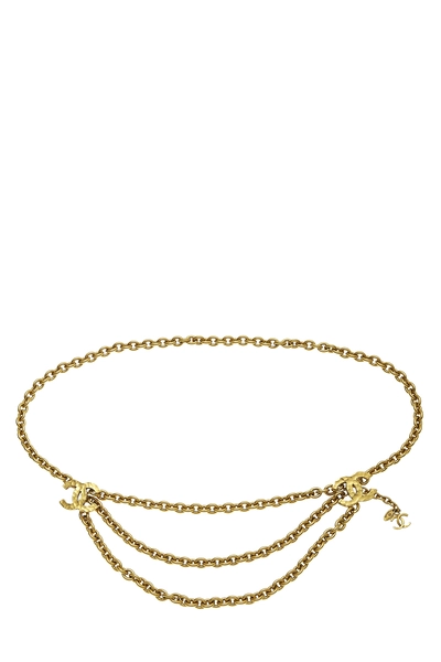 Gold 'CC' Chain Belt 3