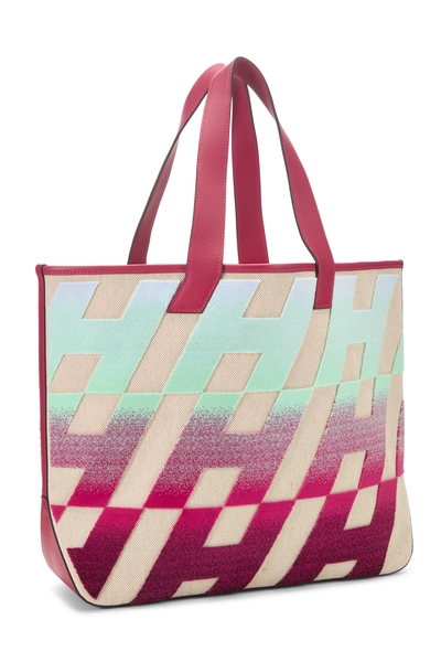 Hermès Multicolor Canvas Cabas H en Biais Tote 40 — photo 2