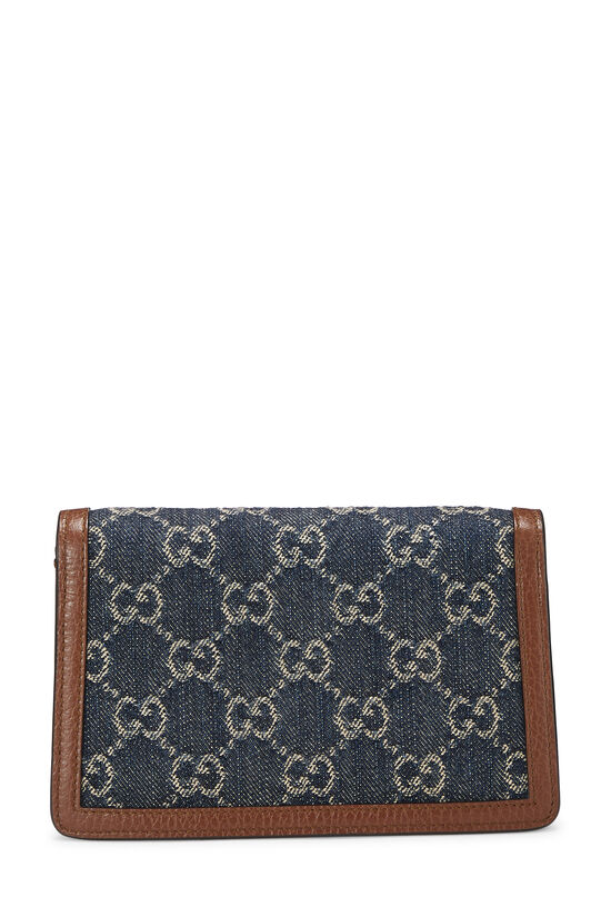 Blue GG Denim Dionysus Shoulder Bag Mini, , large image number 3