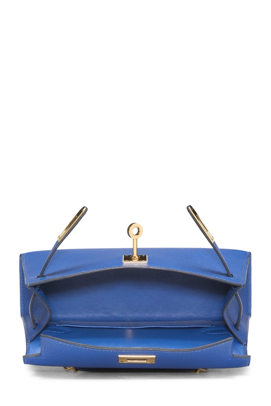 Blue France Epsom Kelly Sellier 20 NM, , large image number 5