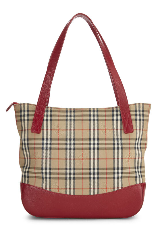 Red Haymarket Check Canvas Tote Small, , large image number 3
