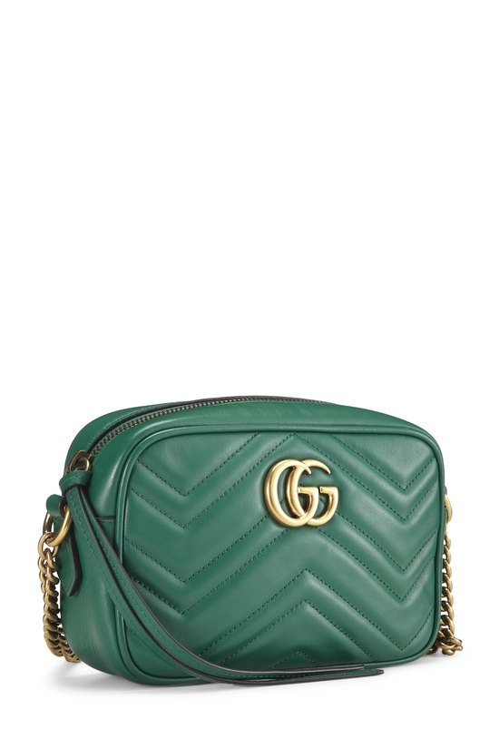 Green Leather GG Marmont Crossbody Mini, , large image number 1