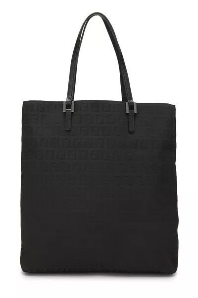 Black Zucchino Canvas Vertical Tote Small