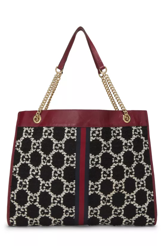 Multicolor Tweed Web Rajah Tote Large, , large image number 3