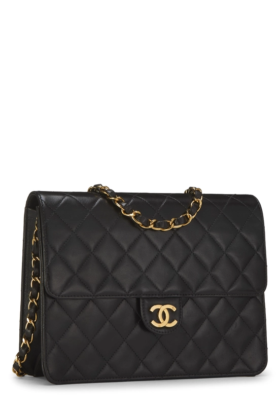 Black Lambskin Ex Flap Small, , large image number 1