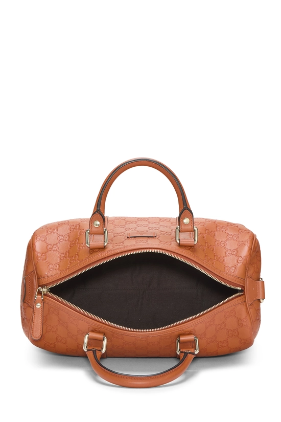 Orange Guccissima Leather Joy Boston Handbag, , large image number 5