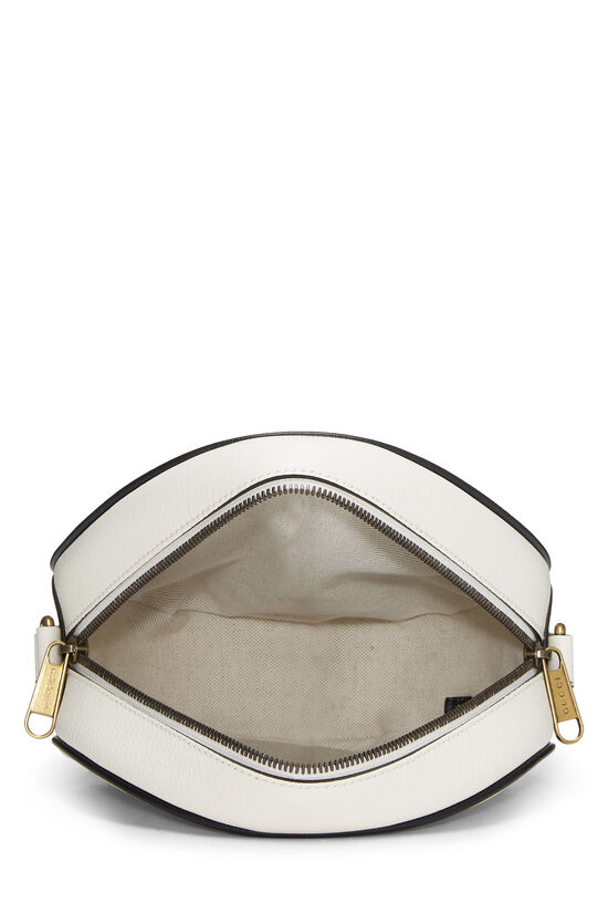 Adidas x Gucci White Leather Ophidia Round Crossbody, , large image number 5