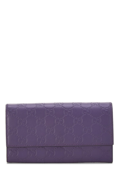 Purple Guccissima Continental Wallet