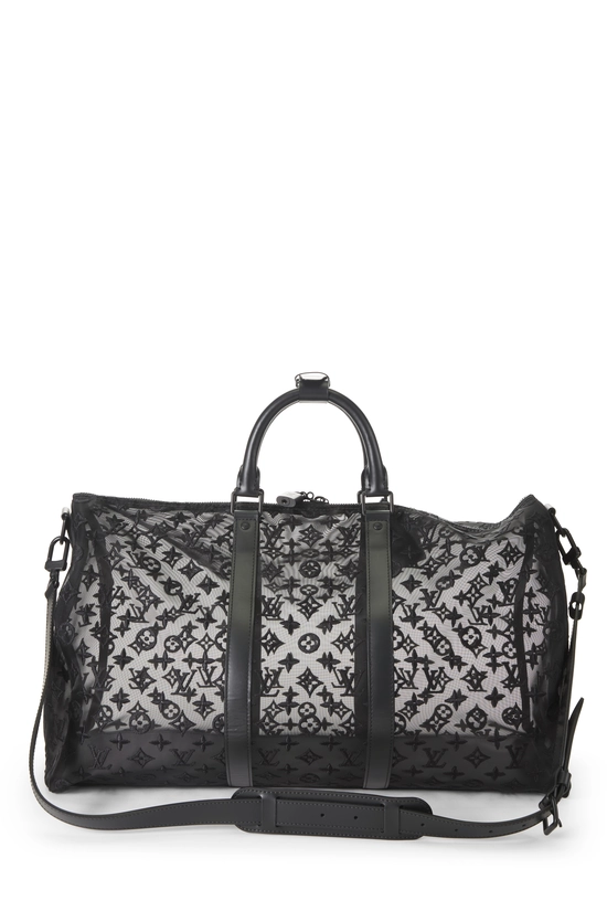 Virgil Abloh x Louis Vuitton Black Mesh Keepall Bandouliere 50, , large image number 3