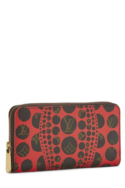 Yayoi Kusama x Louis Vuitton Red Monogram Dots Infinity Zippy Wallet , , large