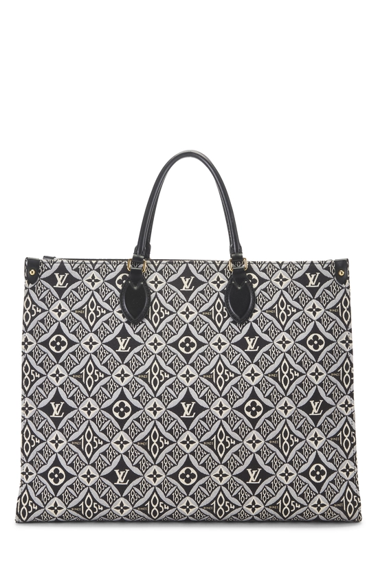 Black Monogram Jacquard Since 1854 On The Go GM, , large image number 0