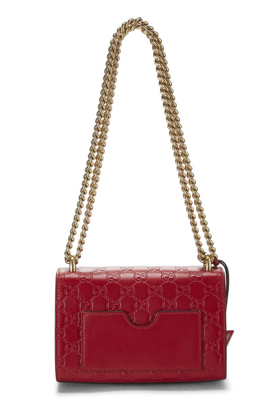 Red Guccissima Leather Padlock Bag Small, , large image number 3
