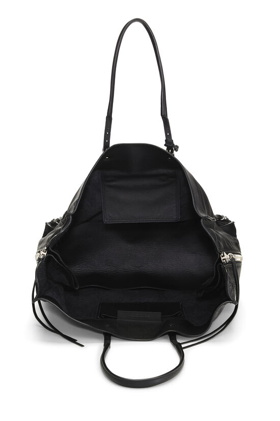Black Calfskin Papier A4 Zip Around Tote, , large image number 5