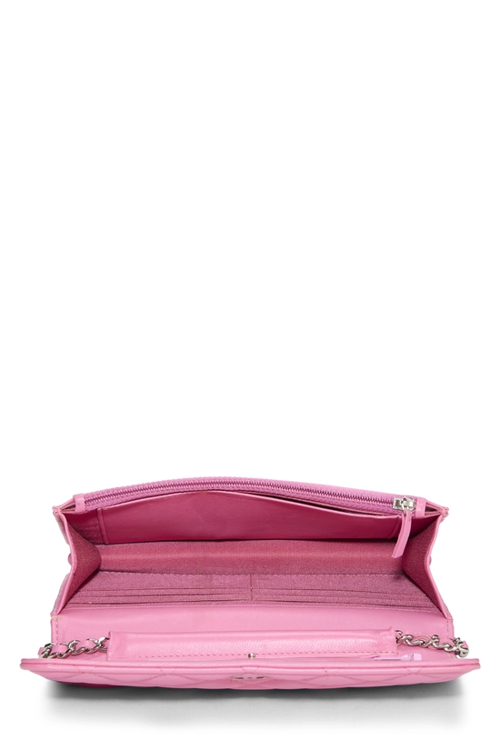 Pink Lambskin Classic Quilted Wallet on Chain (WOC), , large image number 5