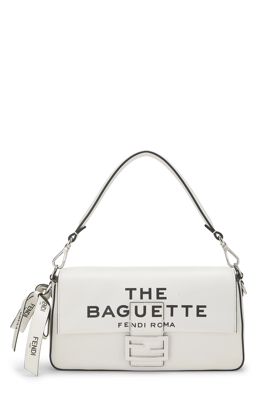 Marc Jacobs x Fendi White Leather Baguette, , large image number 0