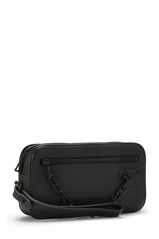 Black Monogram Taurillon Pochette Volga, , large image number 1