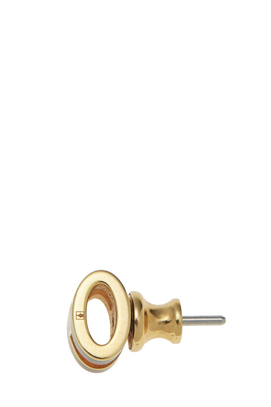 Gold & Black "Pop H" Earrings Mini, , large image number 2