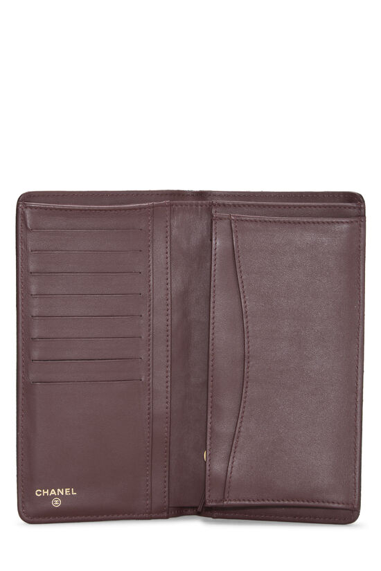 Black Quilted Caviar Yen Wallet, , large image number 3