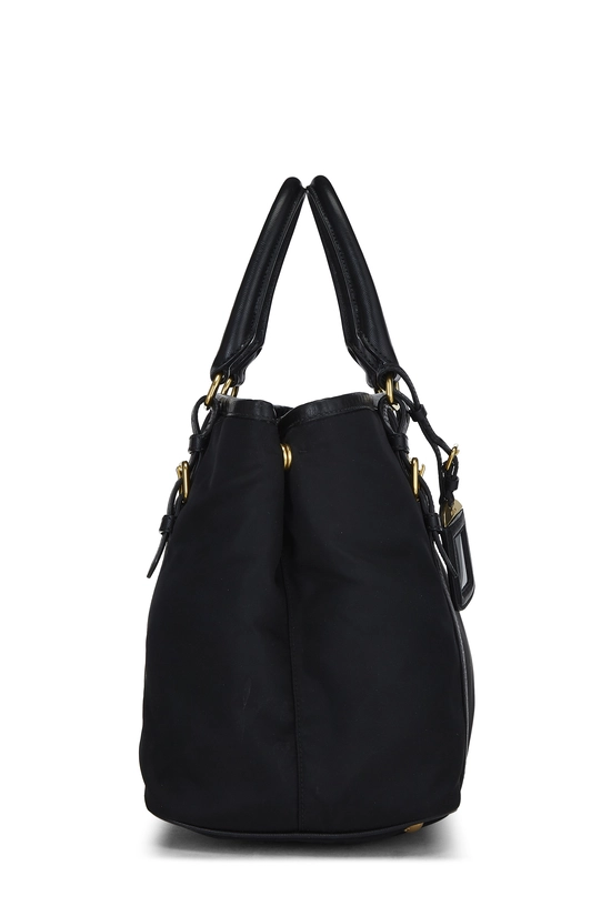 Black Nylon Convertible Tote, , large image number 3