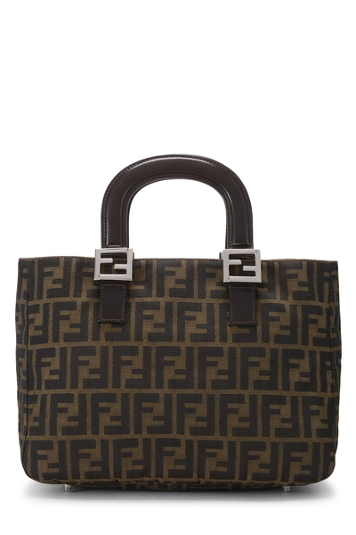 Fendi Brown Zucca Canvas Handbag Small