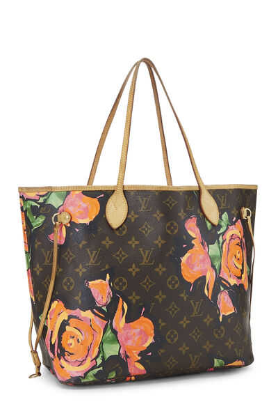 Stephen Sprouse x Louis Vuitton Monogram Canvas Roses Neverfull MM , , large