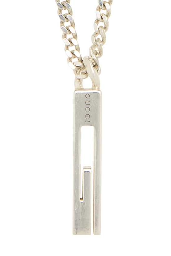 Silver 'G' Necklace, , large image number 1